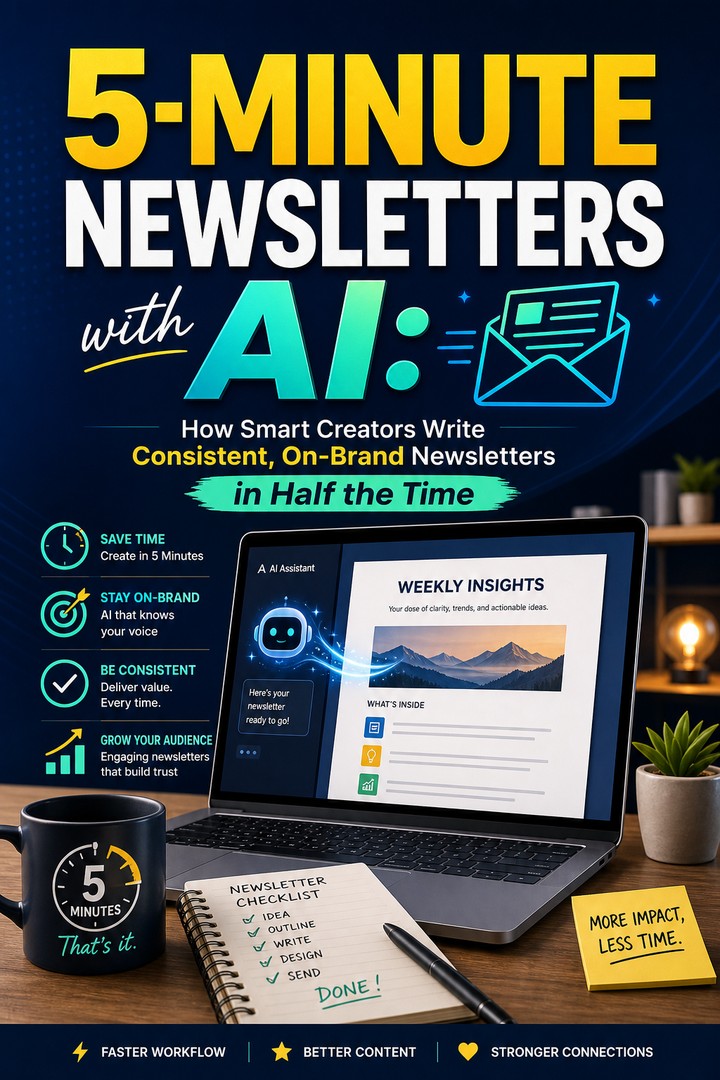5-Minute Newsletters with AI book cover